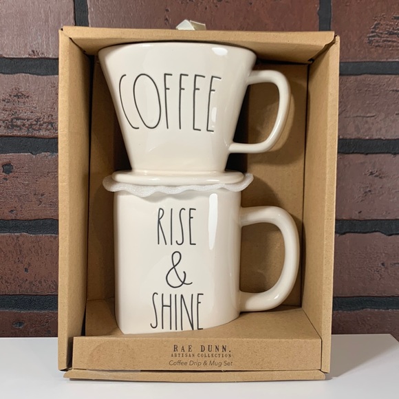 Rae Dunn Dining Nwt Rae Dunn Coffee Drip Mug Set Cream Color In Original Box Mug Is 95 Oz